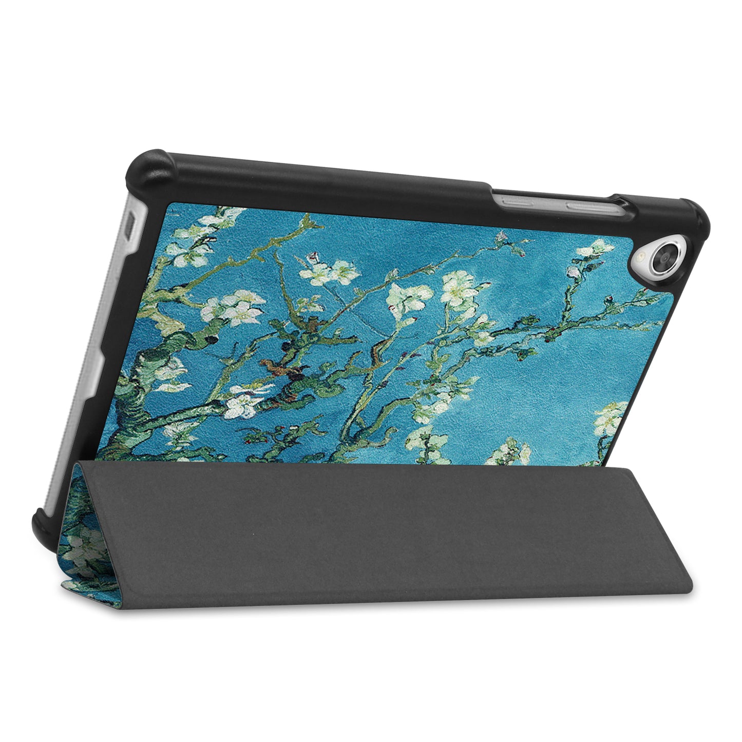 Pattern Printing PU Leather Tri-fold Stand Tablet Cover Shell for Lenovo Tab M8 (3rd Gen)