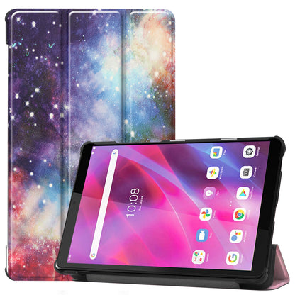 Pattern Printing PU Leather Tri-fold Stand Tablet Cover Shell for Lenovo Tab M8 (3rd Gen)