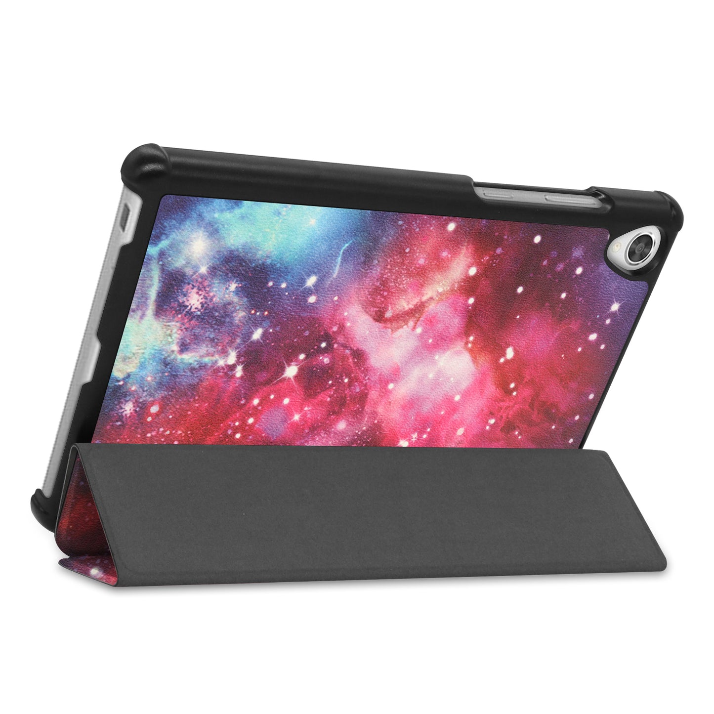 Pattern Printing PU Leather Tri-fold Stand Tablet Cover Shell for Lenovo Tab M8 (3rd Gen)