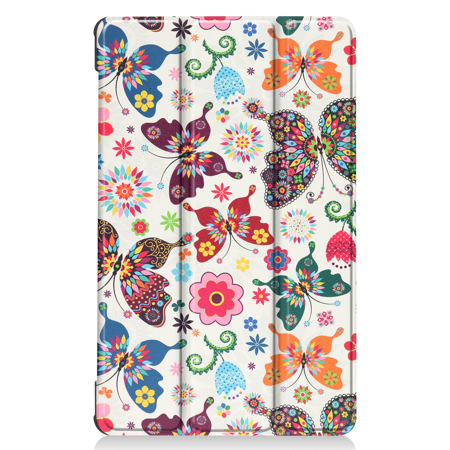 Pattern Printing PU Leather Tri-fold Stand Tablet Cover Shell for Lenovo Tab M8 (3rd Gen)