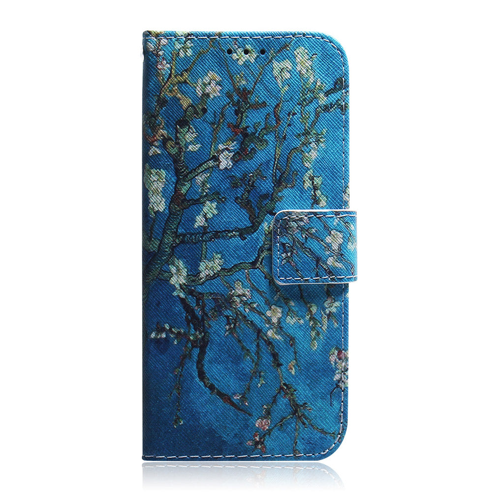 Pattern Printing Magnetic Clasp Wallet PU Leather Phone Protective Case with Stand for Motorola Edge 20 Lite