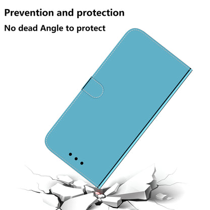 Mirror-like Surface Anti-drop Wallet Stand Protective Leather Cover Case for Motorola Edge 20 Lite