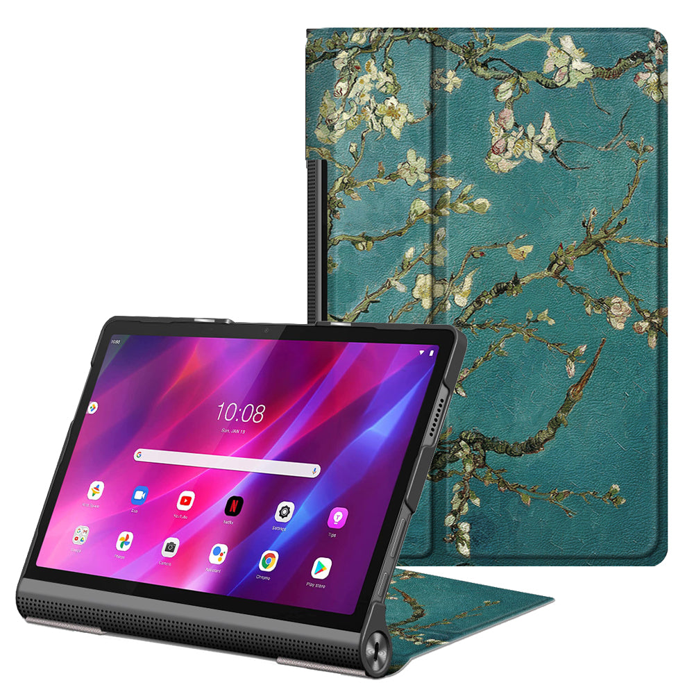 Pattern Printing Leather + PC Tablet Cover with Kickstand for Lenovo Yoga Tab 11