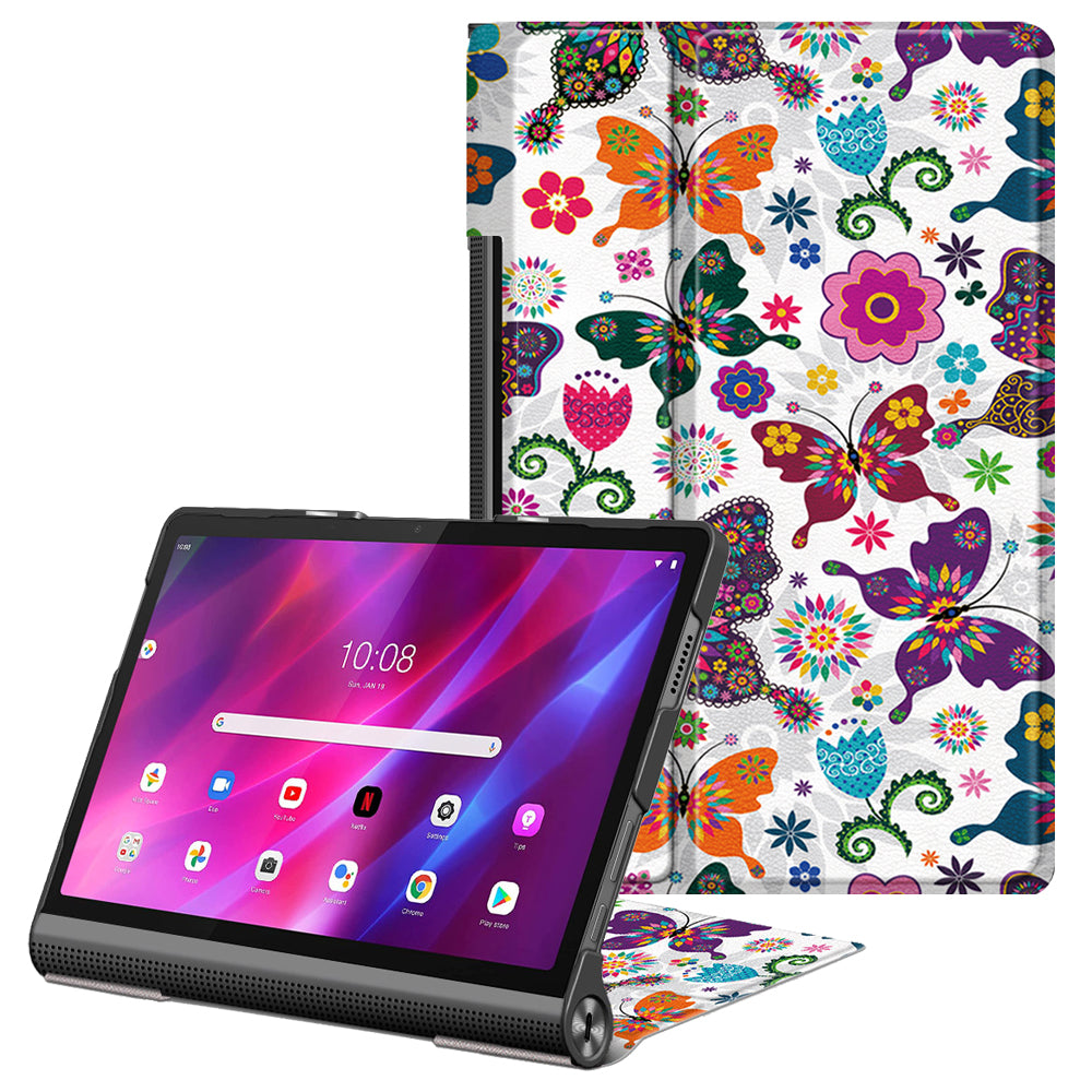 Pattern Printing Leather + PC Tablet Cover with Kickstand for Lenovo Yoga Tab 11