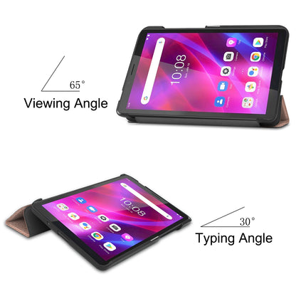 Tri-fold Stand PU Leather Tablet Well-protected Case Cover for  Lenovo Tab M7 (2nd Gen) / (3rd Gen)