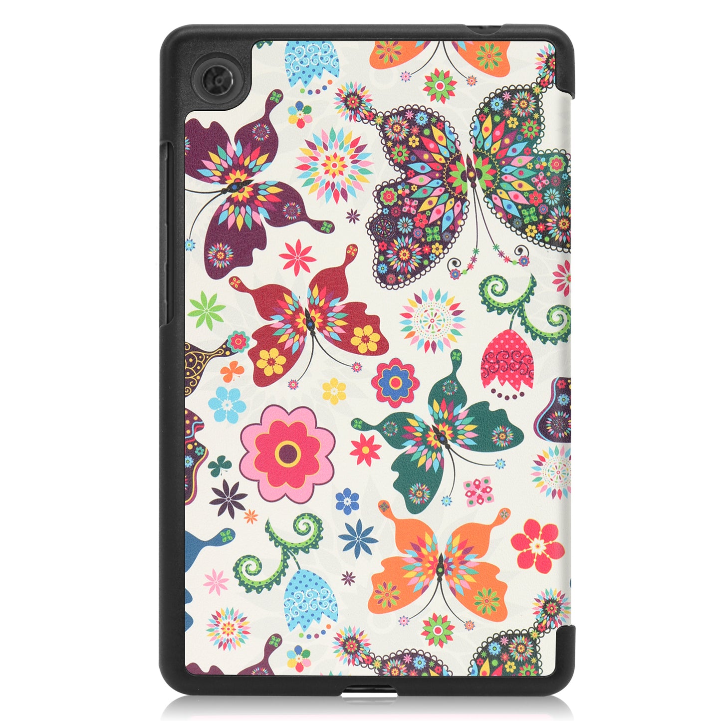 Stylish Light Slim Pattern Printing PU Leather Tri-fold Stand Tablet Cover Shell for  Lenovo Tab M7 (2nd Gen) / (3rd Gen)