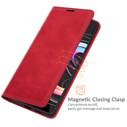 Folio Flip Magnetic Auto-absorbed Leather Cover Protective Case with Wallet Stand for Motorola Edge 20 Pro 5G