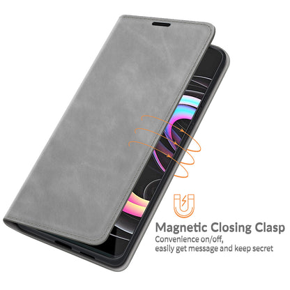 Folio Flip Magnetic Auto-absorbed Leather Cover Protective Case with Wallet Stand for Motorola Edge 20 Pro 5G