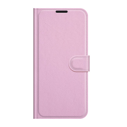 Litchi Skin Leather Phone Protective Shell Case with Wallet Stand for Motorola Edge 20 Pro 5G