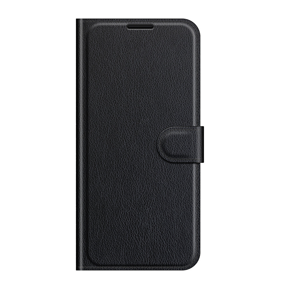 Litchi Skin Leather Phone Protective Shell Case with Wallet Stand for Motorola Edge 20 Pro 5G