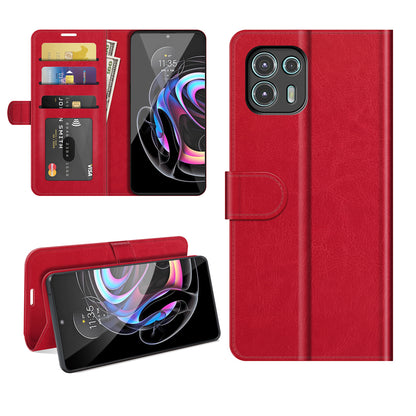 Special Crazy Horse Texture All-Round Protective Leather Wallet Stand Case for Motorola Edge 20 Lite