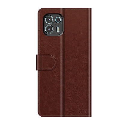 Special Crazy Horse Texture All-Round Protective Leather Wallet Stand Case for Motorola Edge 20 Lite