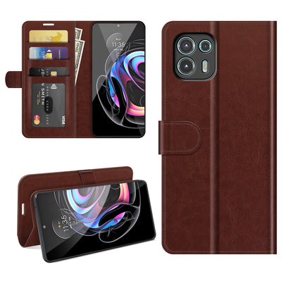 Special Crazy Horse Texture All-Round Protective Leather Wallet Stand Case for Motorola Edge 20 Lite