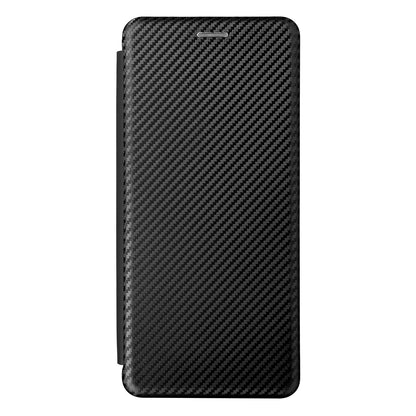 Carbon Fiber Texture Leather Automatic Absorption Case with Card Slot and Ring Strap for Motorola Moto G60S