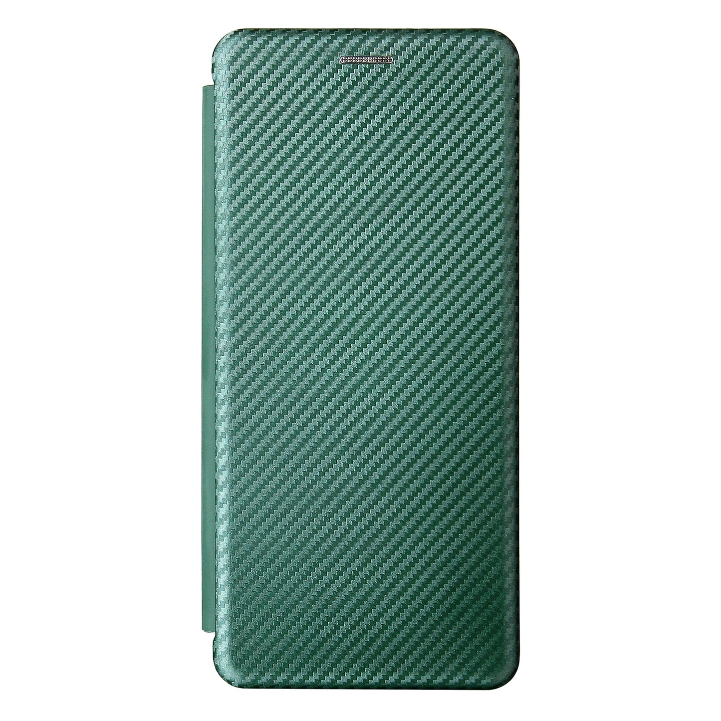 Carbon Fiber Texture Leather Automatic Absorption Case with Card Slot and Ring Strap for Motorola Moto G60S