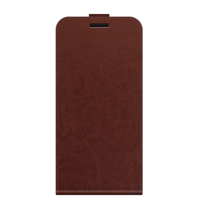 Single Card Holder Drop-Resistant Crazy Horse Vertical Flip Leather Case for Motorola Edge 20 Pro