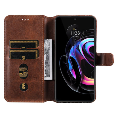 Anti-scratch Shock Resistant Anti Drop Full Protection PU Leather Wallet Stand Phone Cover Case for Motorola Edge 20 Pro