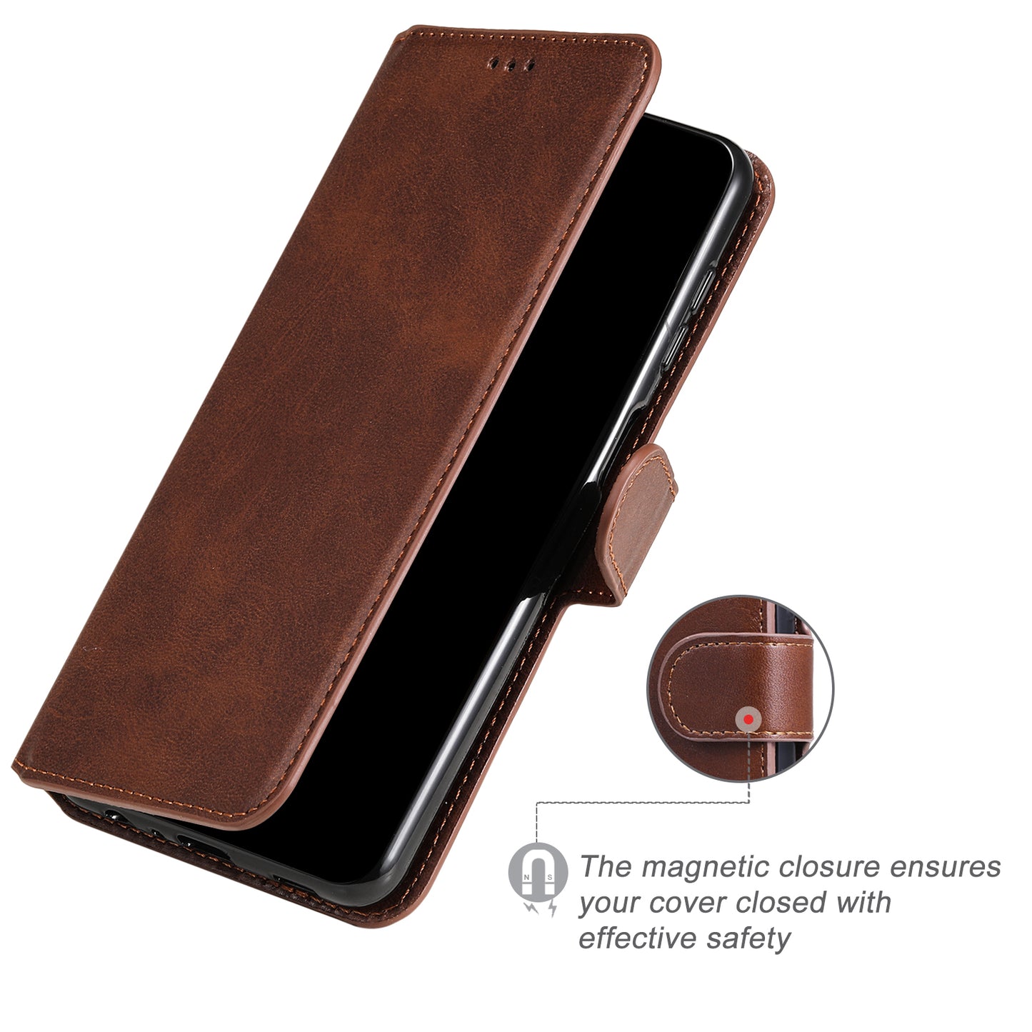 Anti-scratch Shock Resistant Anti Drop Full Protection PU Leather Wallet Stand Phone Cover Case for Motorola Edge 20 Pro