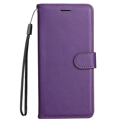 Wallet Stand Design KT Leather Series-2 Solid Color Anti-Scratch TPU+PU Leather Phone Case with Wrist Strap for Motorola Edge 20 Pro