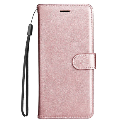 Wallet Stand Design KT Leather Series-2 Solid Color Anti-Scratch TPU+PU Leather Phone Case with Wrist Strap for Motorola Edge 20 Pro