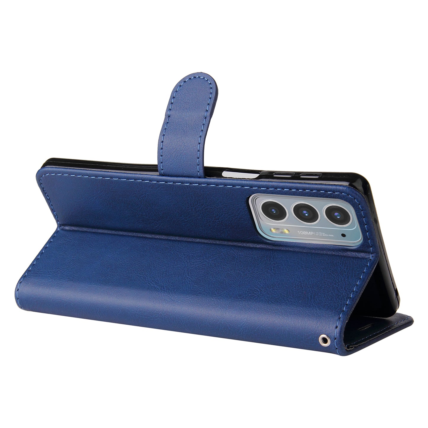 KT Leather Series-2 Shockproof PU Leather Case Phone Protective Cover with Wallet Stand for Motorola Edge 20