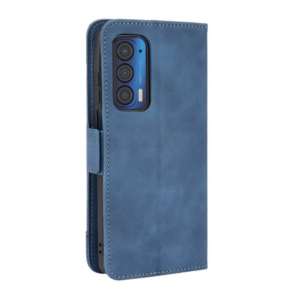 For Motorola Edge (2021) All-Inclusive Multiple Card Slots Design Leather Phone Wallet Stand Protective Case