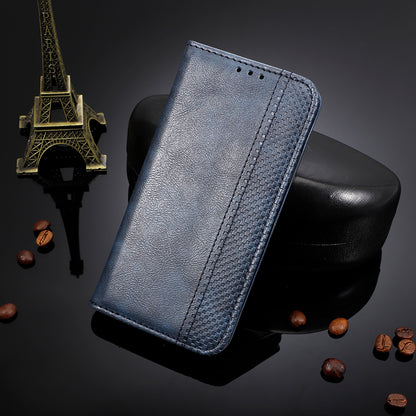 Vintage Style Strong Magnet Phone Stand Case Leather Cover with Wallet for Motorola Edge (2021)