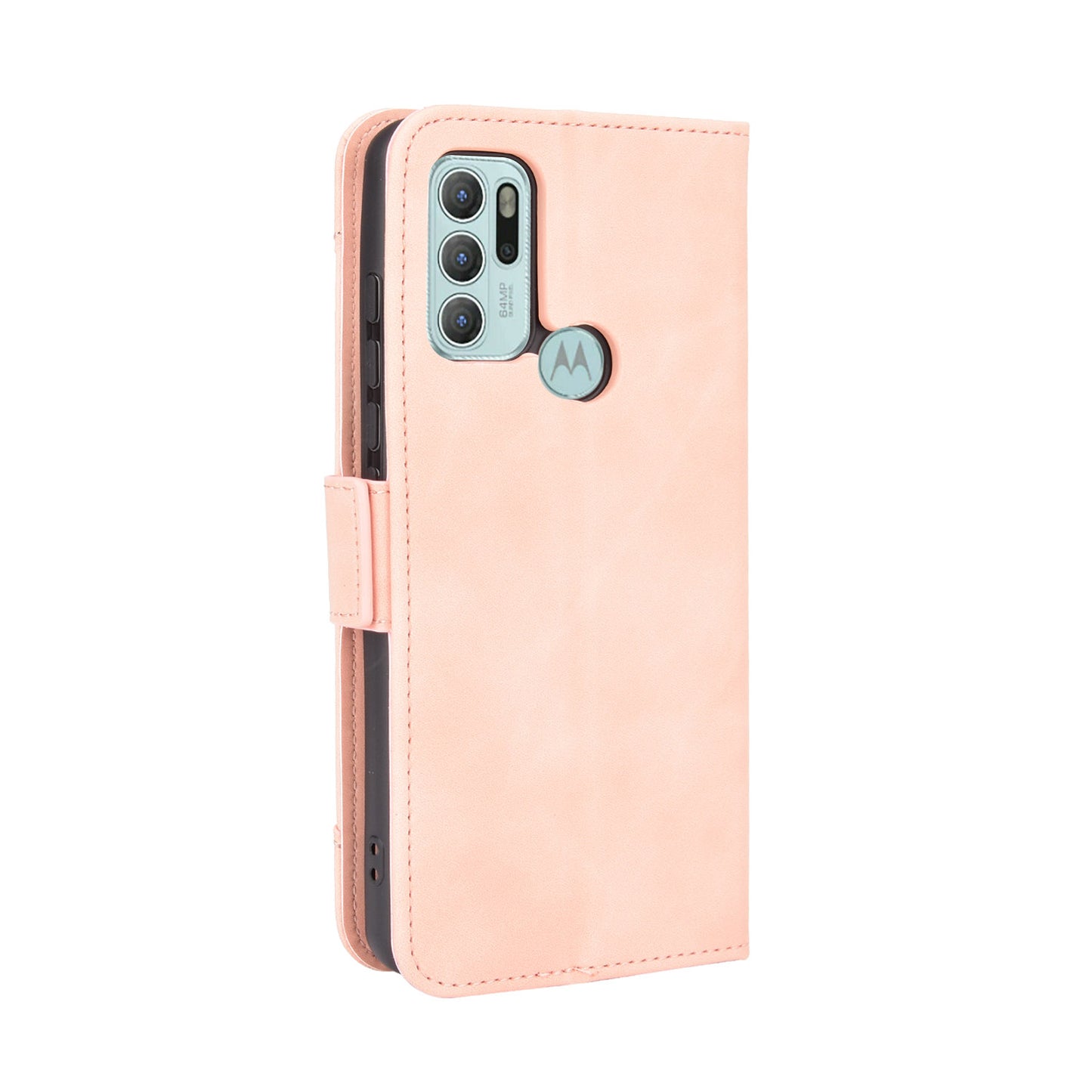 Anti-Drop Full Body Protection Multiple Card Slots PU Leather Phone Case Wallet Cover with Stand for Motorola Moto G60S