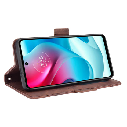 Anti-Drop Full Body Protection Multiple Card Slots PU Leather Phone Case Wallet Cover with Stand for Motorola Moto G60S