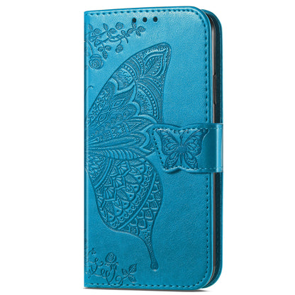 Imprinting Butterfly Flower Wallet Stand PU Leather Phone Case Cover for Motorola Edge 20