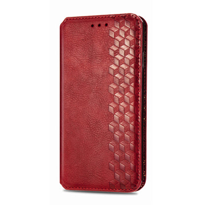 For Motorola Edge 20 Lite Magnetic Auto-absorbed Rhombus Imprint Leather Wallet Stand Phone Case