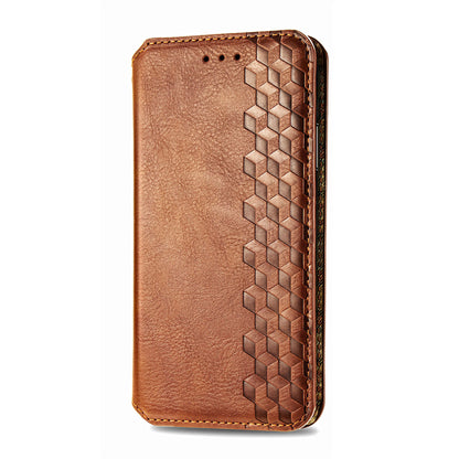 For Motorola Edge 20 Lite Magnetic Auto-absorbed Rhombus Imprint Leather Wallet Stand Phone Case