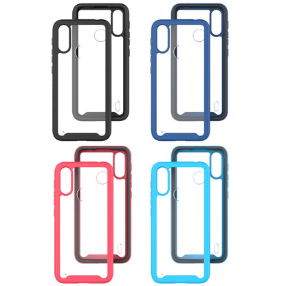 Solid Color Bumper TPU + PC + Acrylic Shock-Absorbed Phone Cover Hybrid Case for Motorola Moto E7 Power/E7i Power