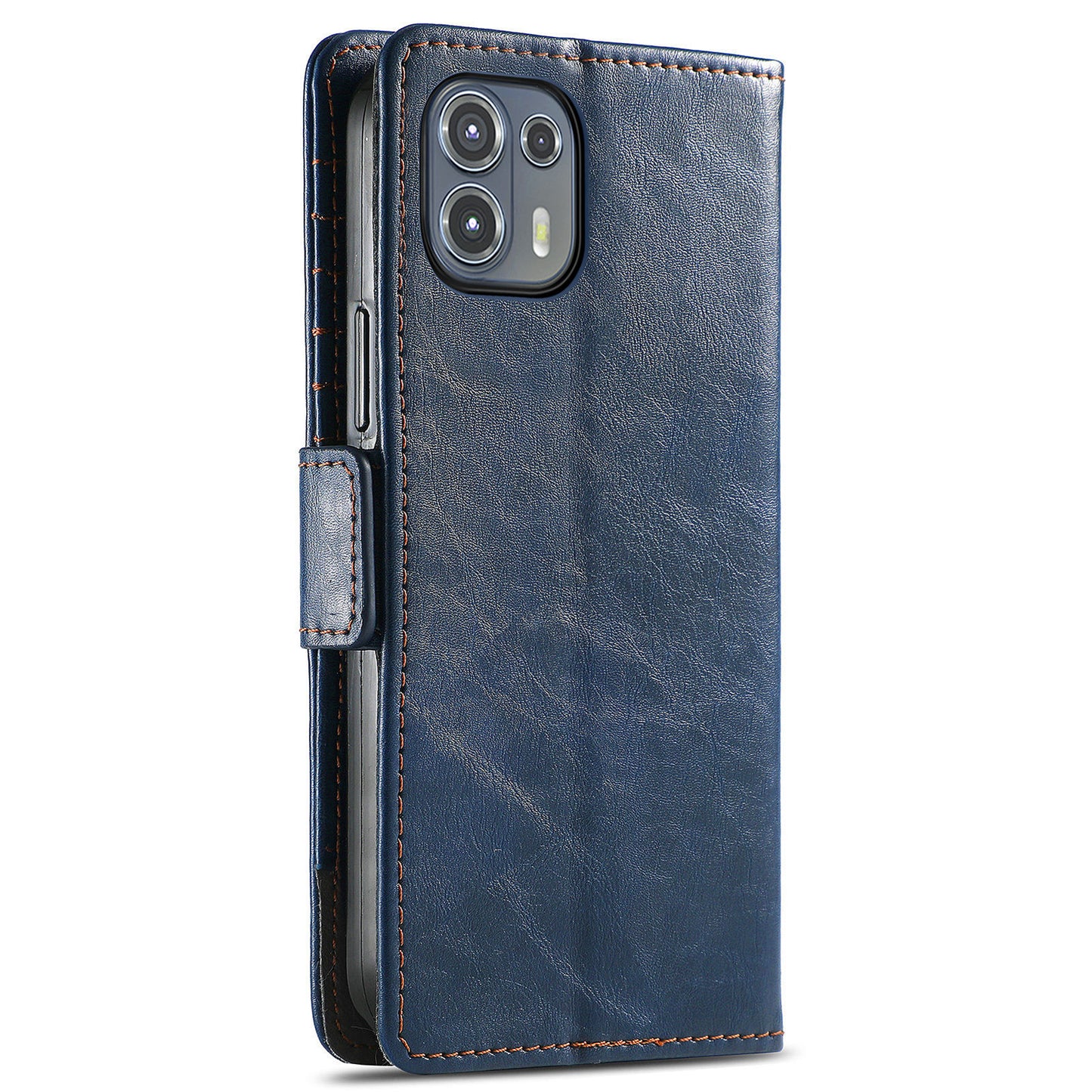 CASENEO 002 Series Business Style Folio Flip Stand Wallet Drop-proof Splicing Leather Case for Motorola Edge 20 Lite