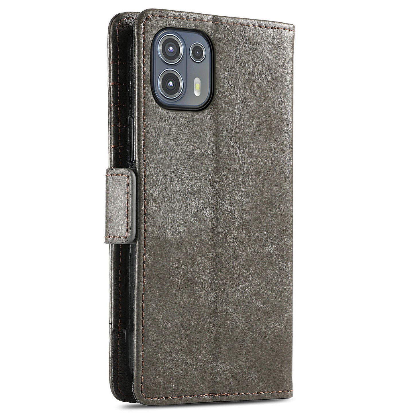 CASENEO 002 Series Business Style Folio Flip Stand Wallet Drop-proof Splicing Leather Case for Motorola Edge 20 Lite