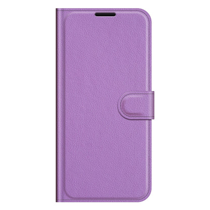 For Motorola Edge (2021) Litchi Skin Phone Case Wallet Stand Design Flip Leather Wallet Phone Cover Shell