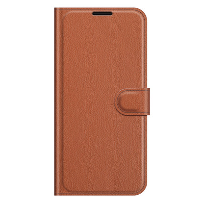 For Motorola Edge (2021) Litchi Skin Phone Case Wallet Stand Design Flip Leather Wallet Phone Cover Shell