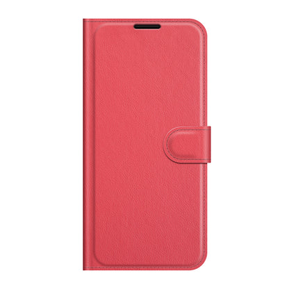 Litchi Texture Folio Flip Leather Case Wallet Stand Phone Cover for Motorola Moto G60S