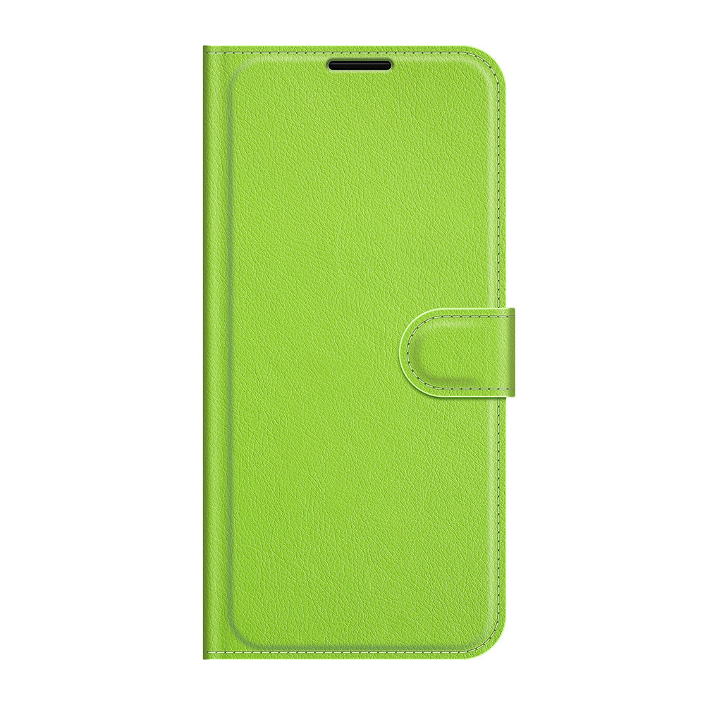 Litchi Texture Folio Flip Leather Case Wallet Stand Phone Cover for Motorola Moto G60S