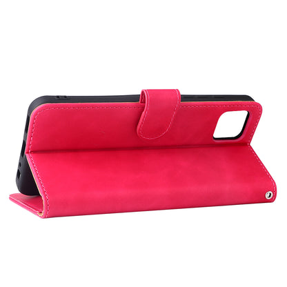 Skin-touch Feeling PU Leather Wallet Phone Case Flip Stand Protective Cover with Strap for Motorola Moto G50 5G