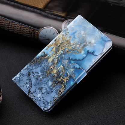 Shock Absorbing 3D Pattern Printing Leather Stand Case Wallet Cover with Strap for Motorola Moto G60