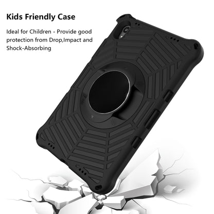 Spider Web Texture Heat Dissipation Anti-Drop Impact-Resistant Tablet Case Kickstand EVA Cover with Shoulder Strap for Lenovo Tab P11 TB-J606F / Tab P11 5G