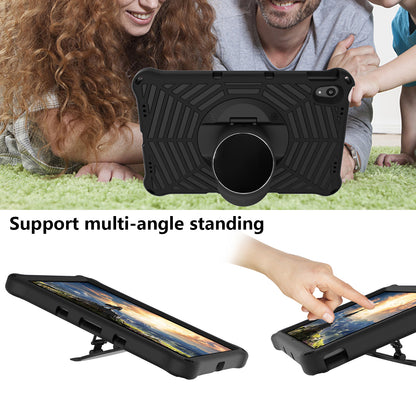 Spider Web Texture Heat Dissipation Anti-Drop Impact-Resistant Tablet Case Kickstand EVA Cover with Shoulder Strap for Lenovo Tab P11 TB-J606F / Tab P11 5G