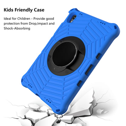 Spider Web Texture Heat Dissipation Anti-Drop Impact-Resistant Tablet Case Kickstand EVA Cover with Shoulder Strap for Lenovo Tab P11 TB-J606F / Tab P11 5G