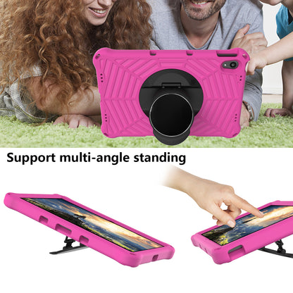 Spider Web Texture Heat Dissipation Anti-Drop Impact-Resistant Tablet Case Kickstand EVA Cover with Shoulder Strap for Lenovo Tab P11 TB-J606F / Tab P11 5G