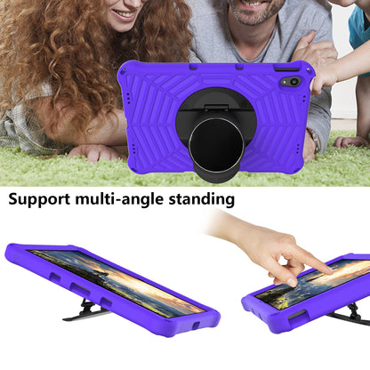 Spider Web Texture Heat Dissipation Anti-Drop Impact-Resistant Tablet Case Kickstand EVA Cover with Shoulder Strap for Lenovo Tab P11 TB-J606F / Tab P11 5G