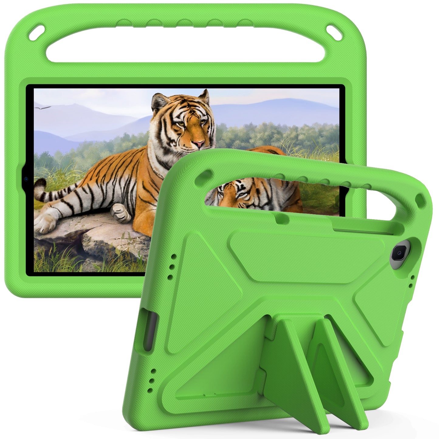 Hand-Hold Grip EVA Tablet Case with Foldable Dual Angle Kickstand for Lenovo Tab M10 HD Gen 2/Tab M10 Plus TB-X606