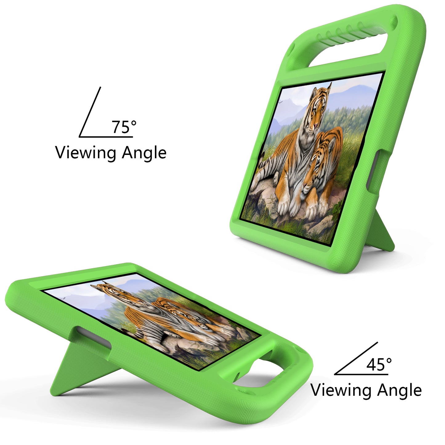 Hand-Hold Grip EVA Tablet Case with Foldable Dual Angle Kickstand for Lenovo Tab M10 HD Gen 2/Tab M10 Plus TB-X606