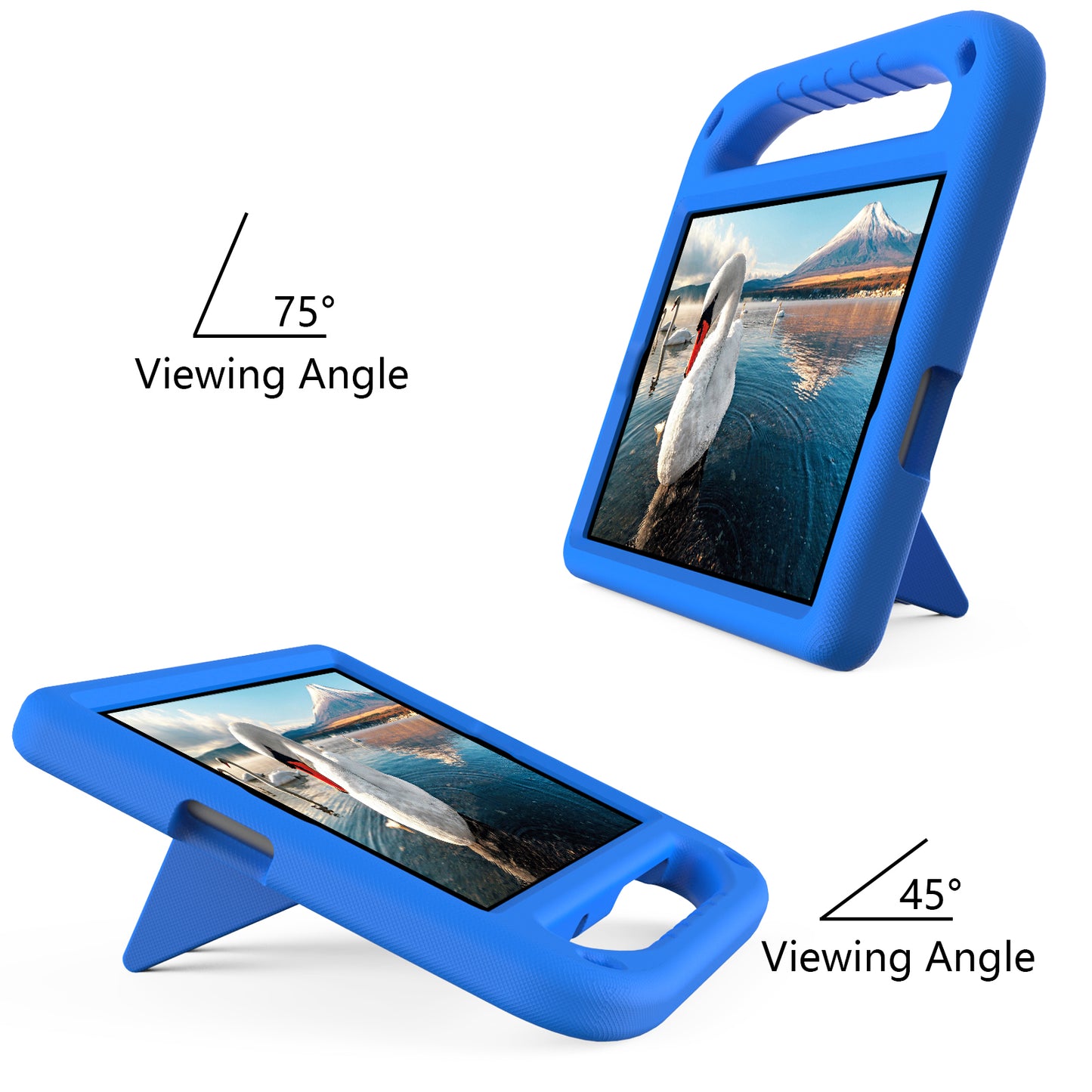 Hand-Hold Grip EVA Tablet Case with Foldable Dual Angle Kickstand for Lenovo Tab M10 HD Gen 2/Tab M10 Plus TB-X606