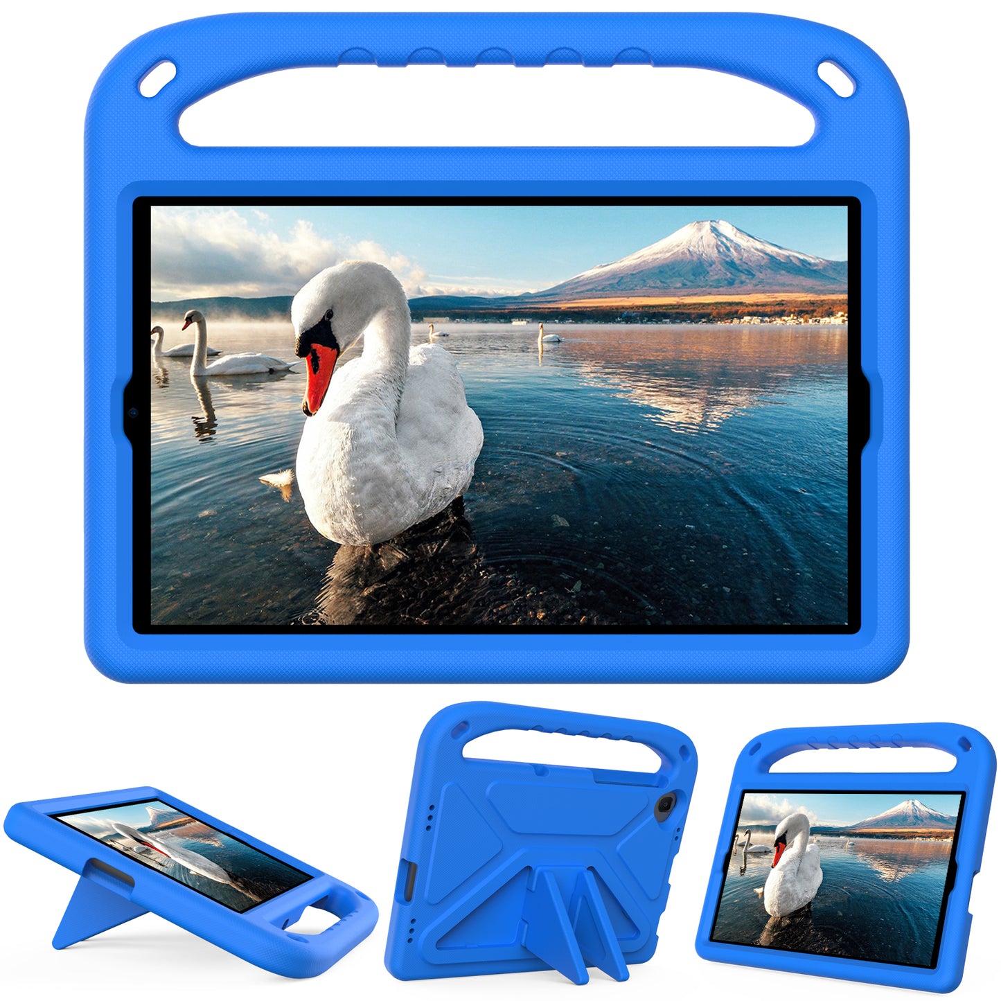 Hand-Hold Grip EVA Tablet Case with Foldable Dual Angle Kickstand for Lenovo Tab M10 HD Gen 2/Tab M10 Plus TB-X606